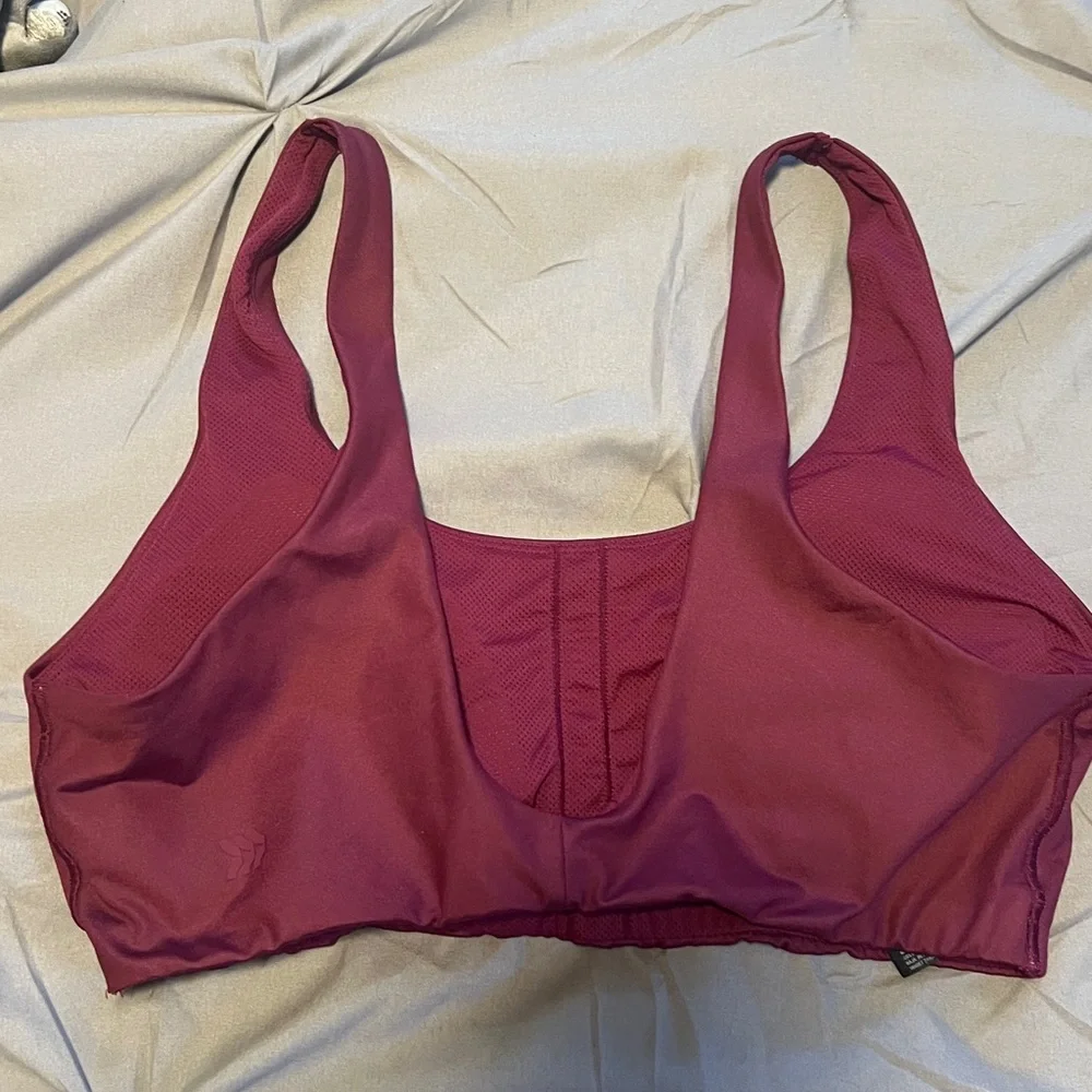 All In Motion Maroon Red High Rise Leggings & Sports-bra Set - Picture 8 of 16